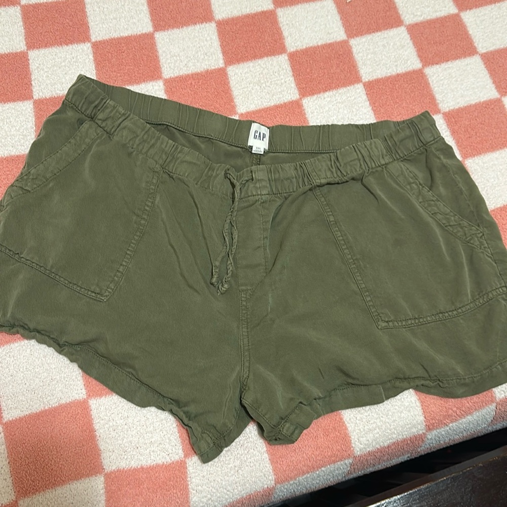 Gap XXL, olive green, drawstring shorts